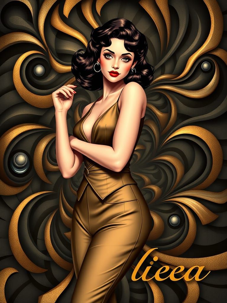 Surrealist Portrait in Tesselation Style