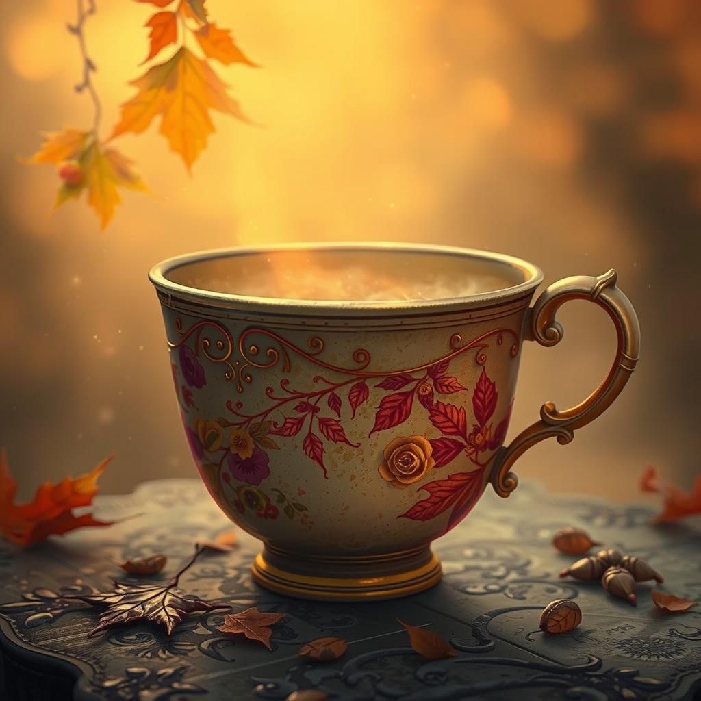 Enchanted Autumn Cup in Ethereal Mist