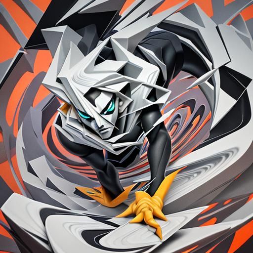 Abstract Geometric Composition with Twisting Elements