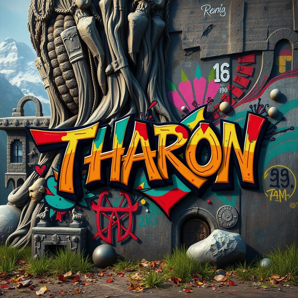Basque Nature Symbolized in Vibrant Graffiti Art with THARON...