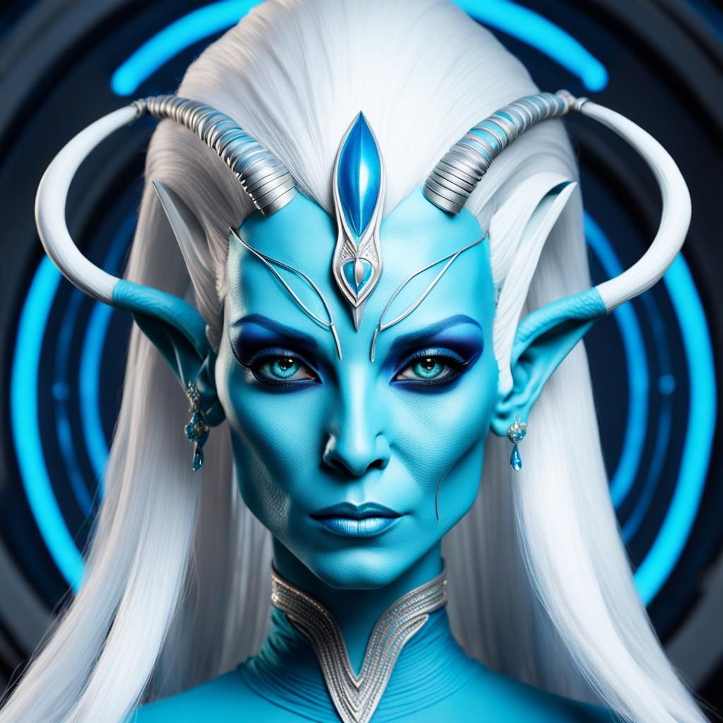 Beautiful Andorian from Star Trek