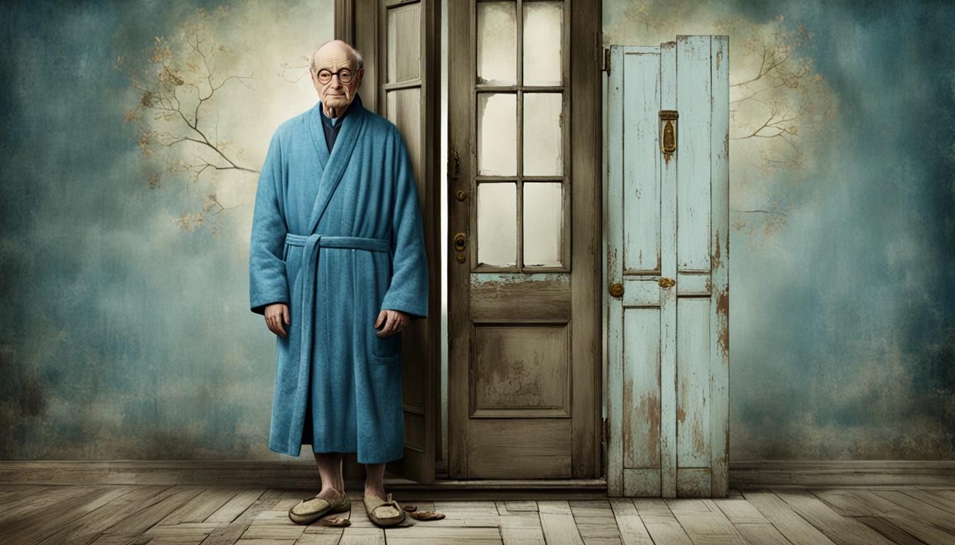 Nerdy Wizard Opens Door in Dreamlike Style