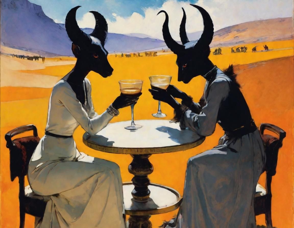 Daemons Discussing Diplomacy: An Impressionistic Scene