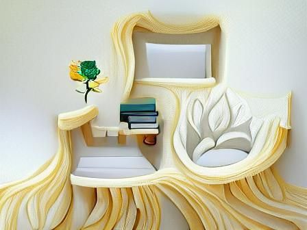 Inviting Reading Nook with Bookshelves