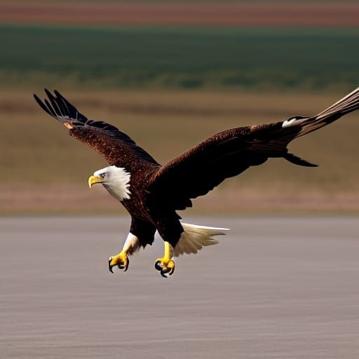 Eagle in Flight: Bird of Prey Soaring