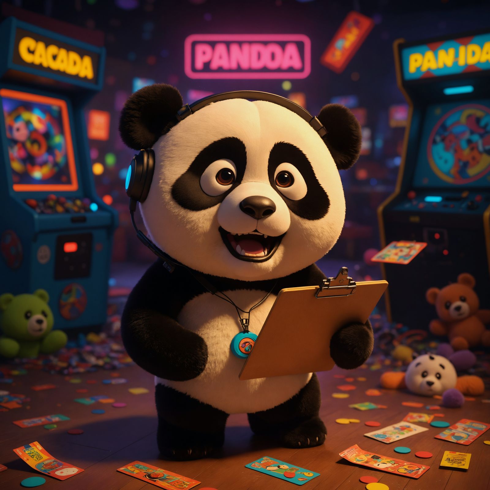🎮🐼 "Welcome to PANDAO! I'm your guide through this arcade of wonders – grab your tickets and let's win some magic!" ✨�...
