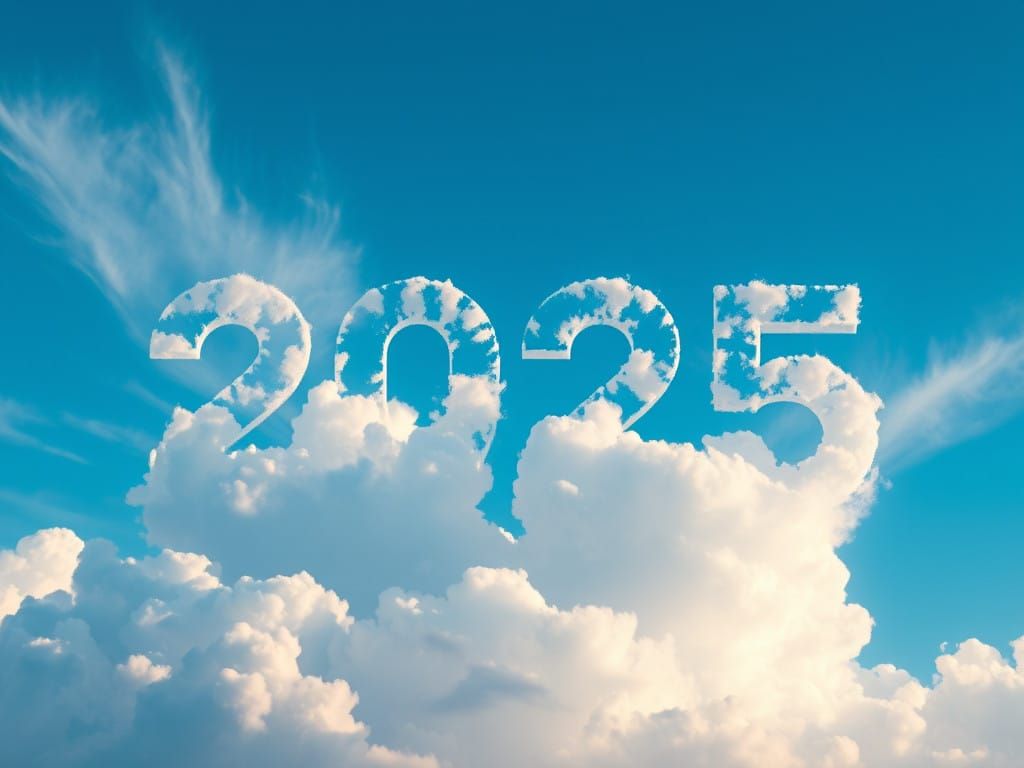Ethereal 2025 Clouds Soar Against a Brilliant Cerulean Sky