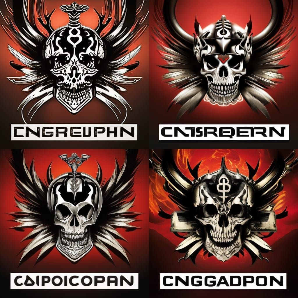 Cyberpunk Frog Skeleton Album Cover Design