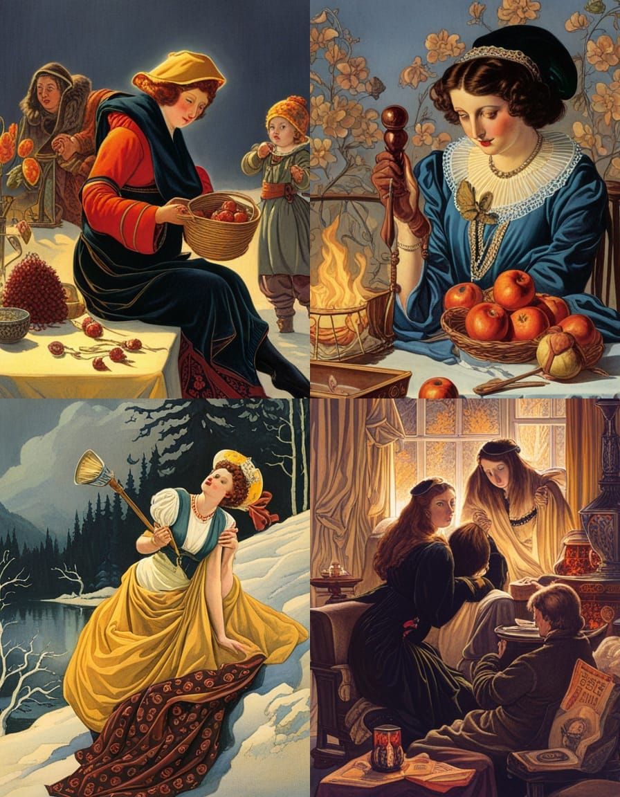 Realist Social Scene: Early 20th Century Digital Art