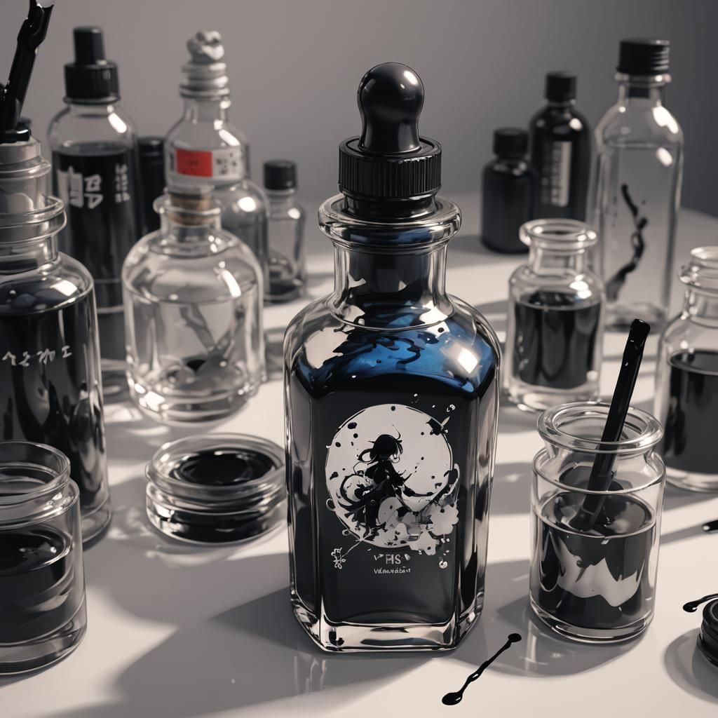 Ink in an Ink Bottle: 3D Anime Art