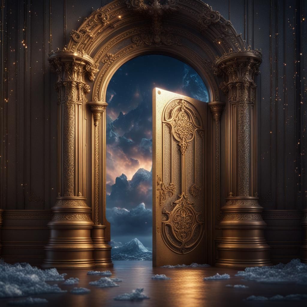 Heaven's Door in Realistic Photographic Style