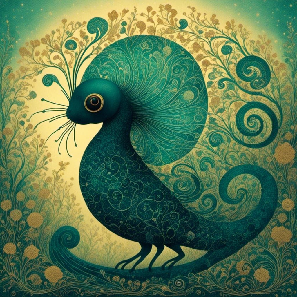 Ethereal Nature Scene through Frosted Glass