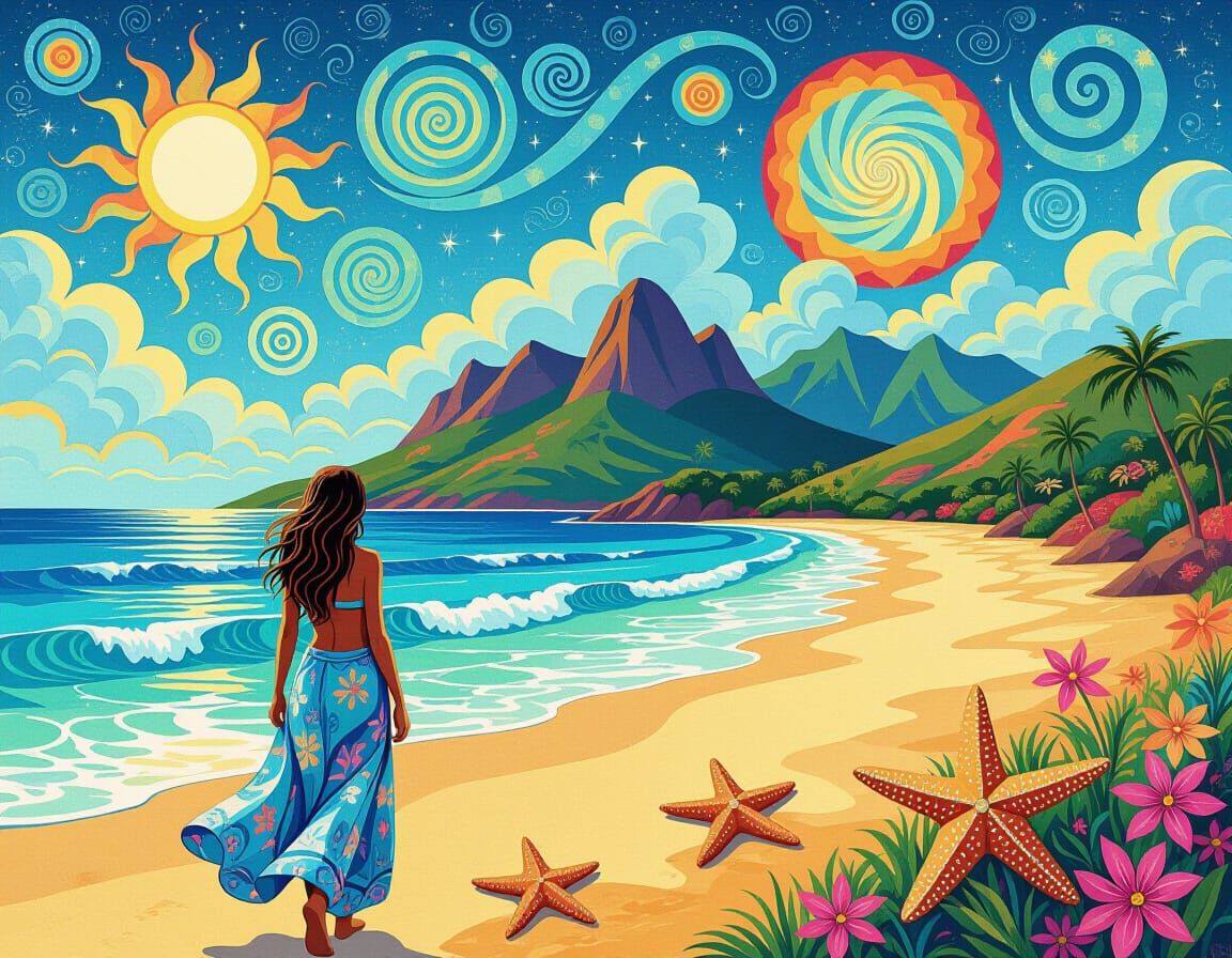 Beach on a Far-Out Day