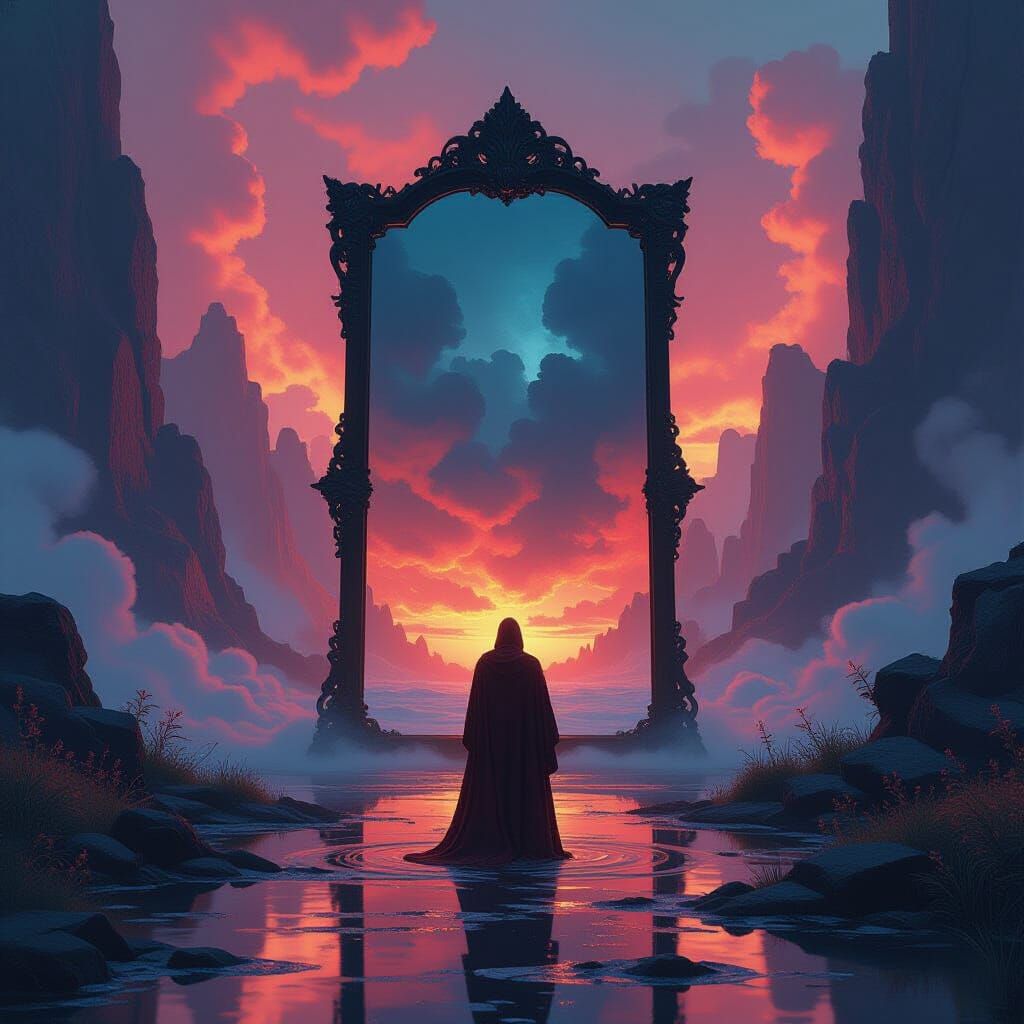 Mystical Poet Gazing into Realm of Inflamed Consciousness