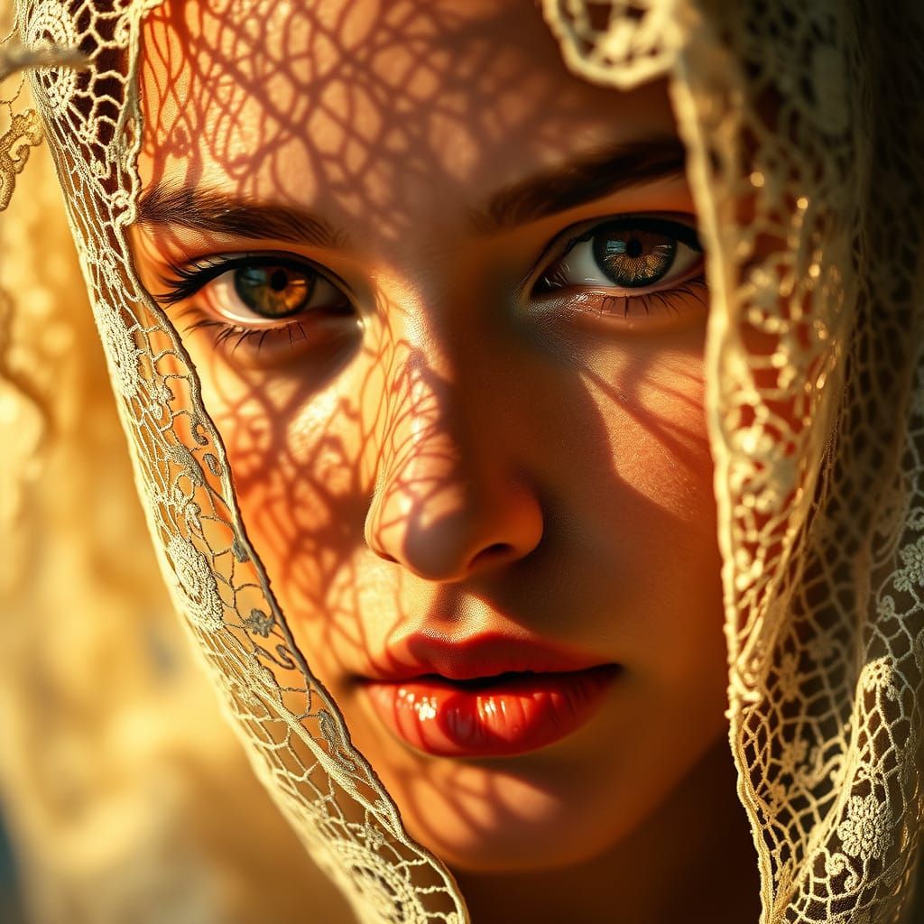 Sensual Portrait in Warm Golden Light