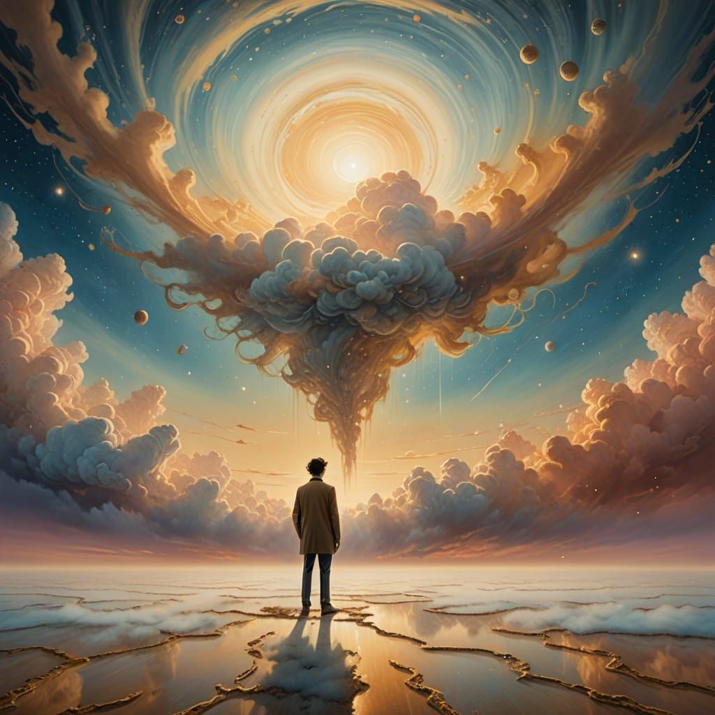 Surreal Masterpiece in Ethereal Golden Light