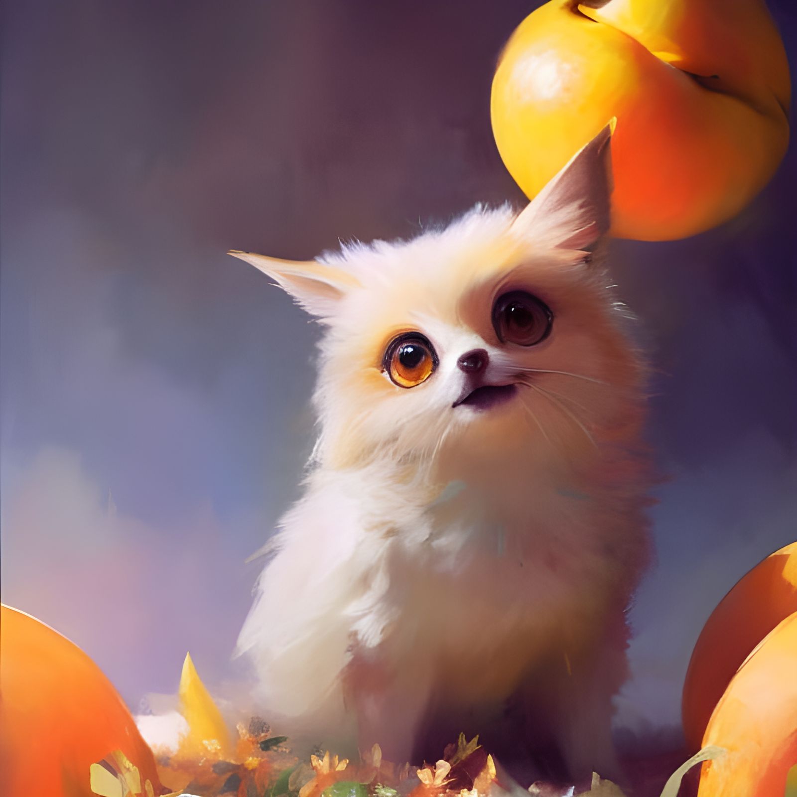 Pichu with Peach: Studio Ghibli-Style Digital Art