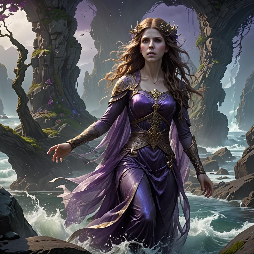 Banshee of Celtic Legend in Dark Fantasy Style