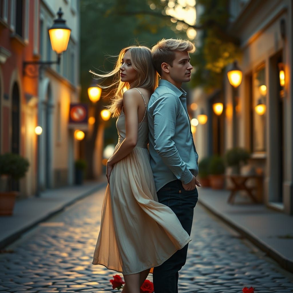 Romantic Sunset: A Cinematic Moment in Autumn