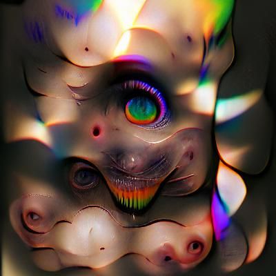 Iridescent Rainbow in Psychedelic Space, 8K