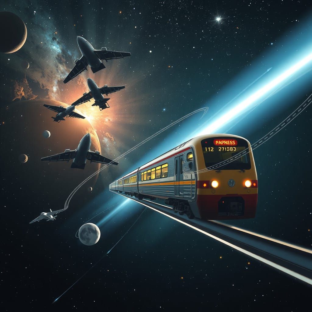 Cosmic Railway in Orbit