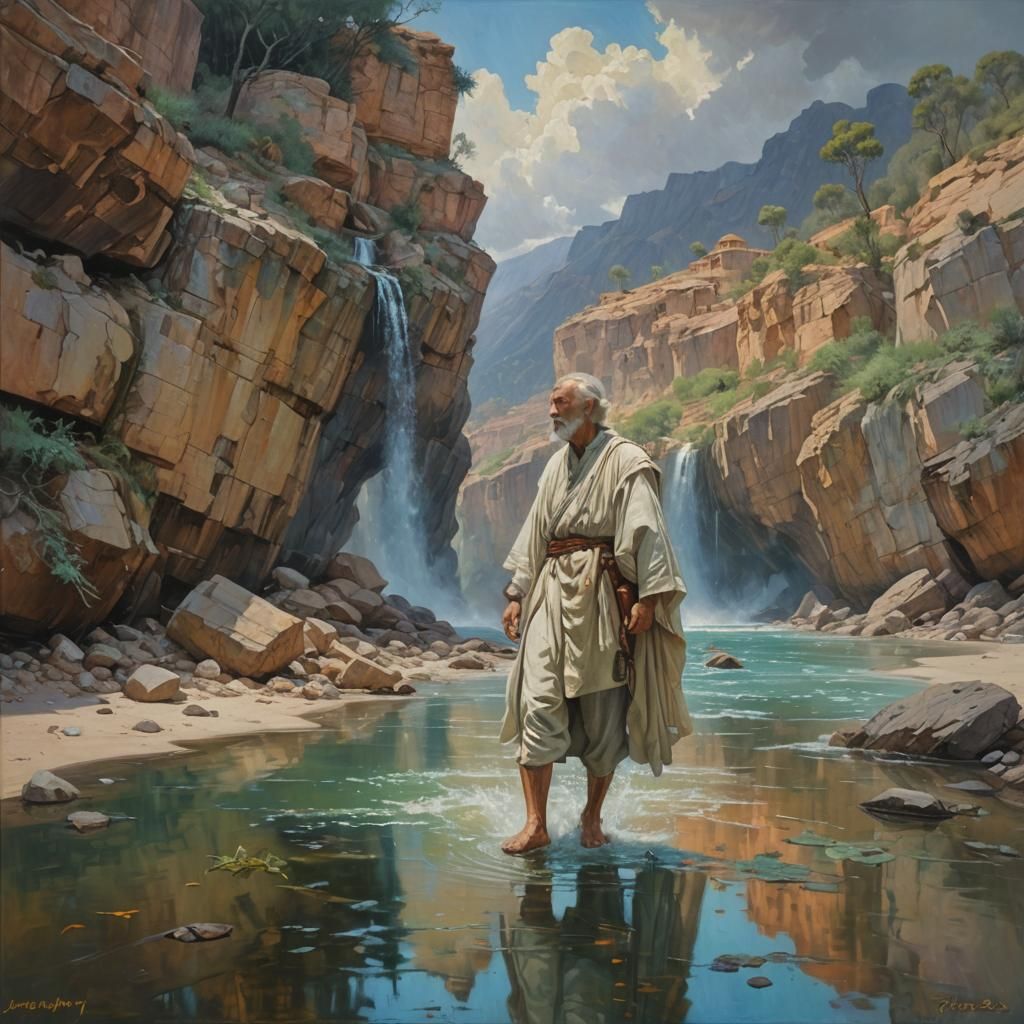 Ethereal Dreamscape: Oil Painting by Gurney