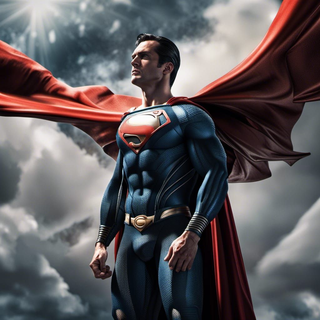 Dark Superman with Angel Wings