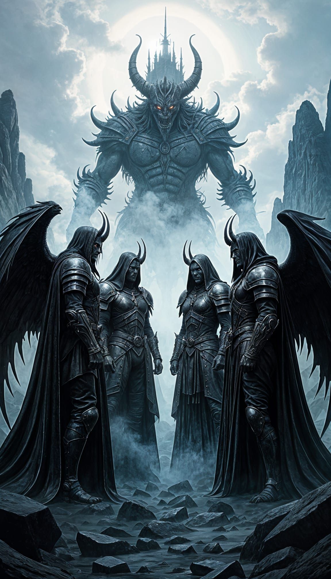 The Four Horsemen Confront a Demon Boss