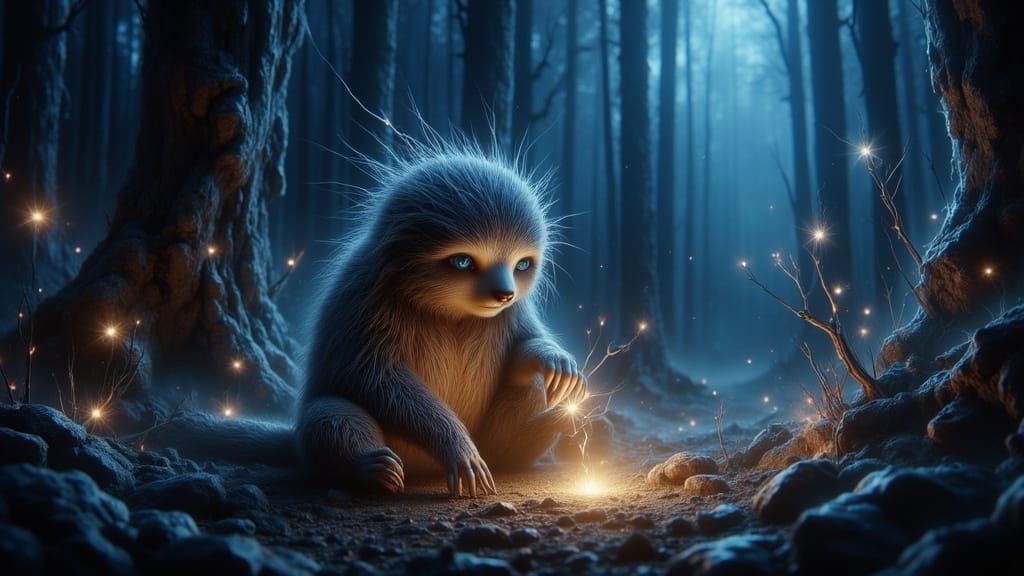 Sloth Crafts Jewelry From Starlight in Enchanted Glade