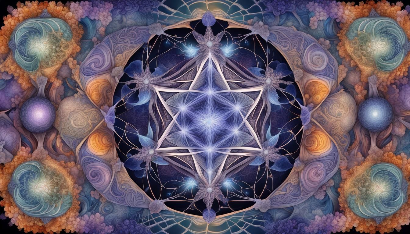 Fractal Conception: Quantum Zentangle in Graffiti Art