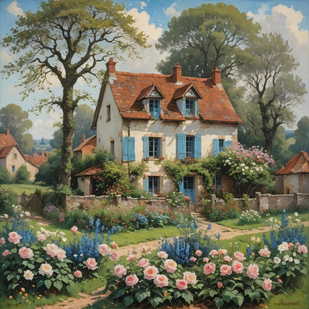 Charming Norman House in Verdant Landscape