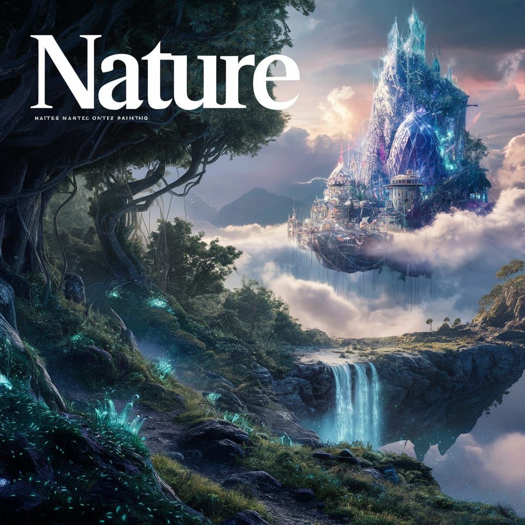 Enchanted Forest Landscape for Nature Magazine Cover