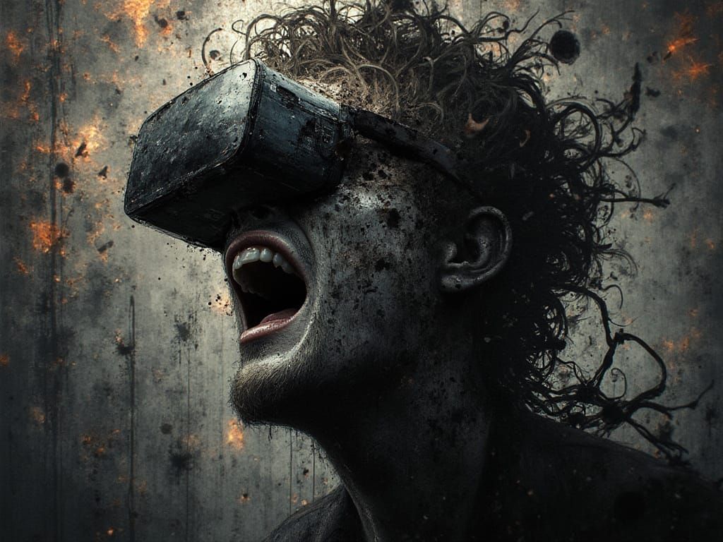 Warped VR Addict in Russ Mills' Style