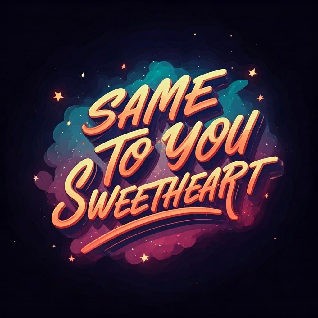 Radiant Graffiti Phrase in Ethereal Digital Art Style