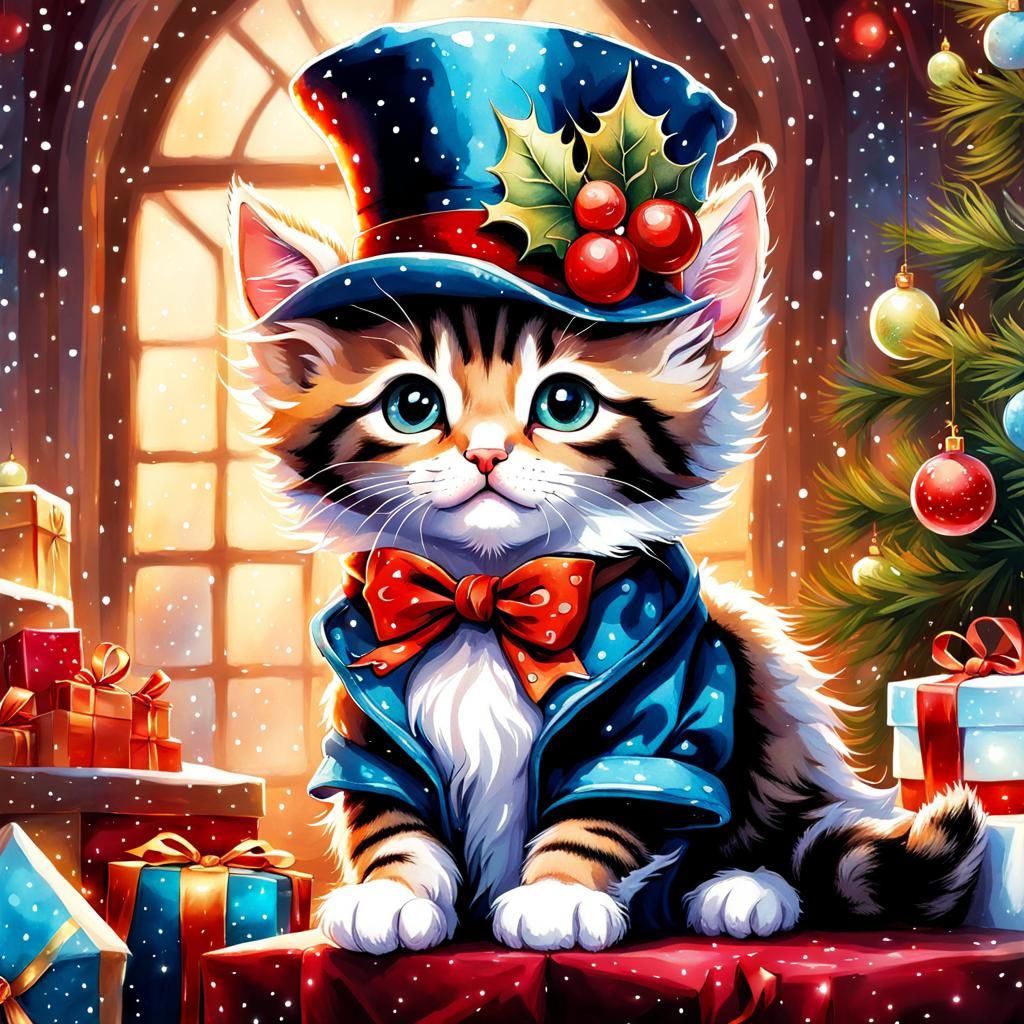 Christmas Kitten
