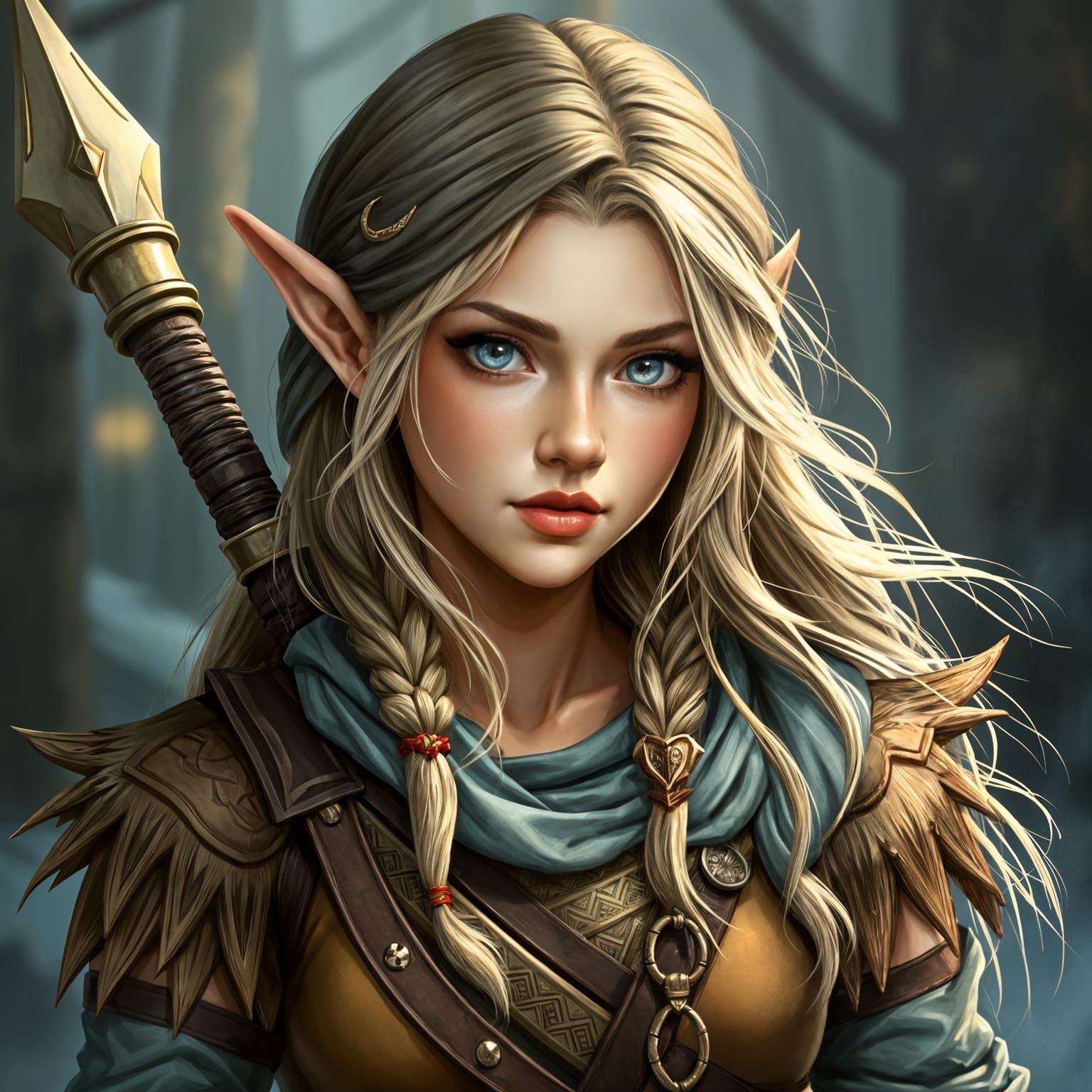 Beautiful Female Elven Ranger