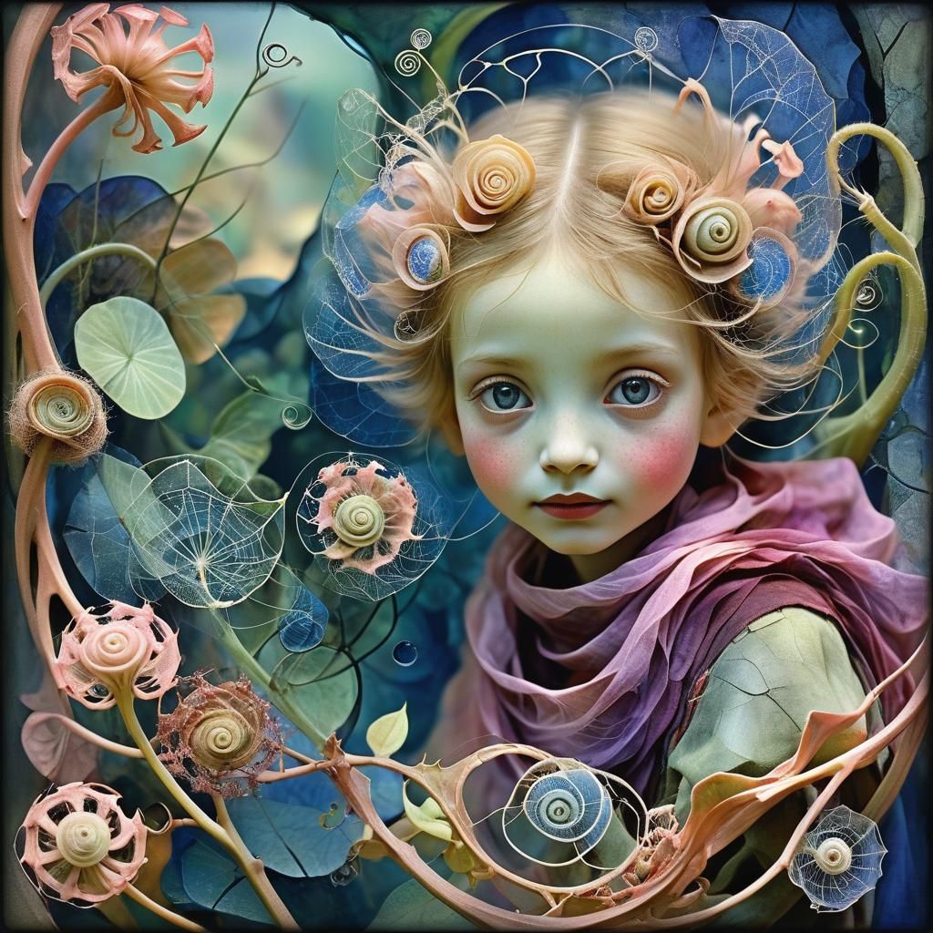 Magical Desert Garden Blooms with Vivid Kind Eyes