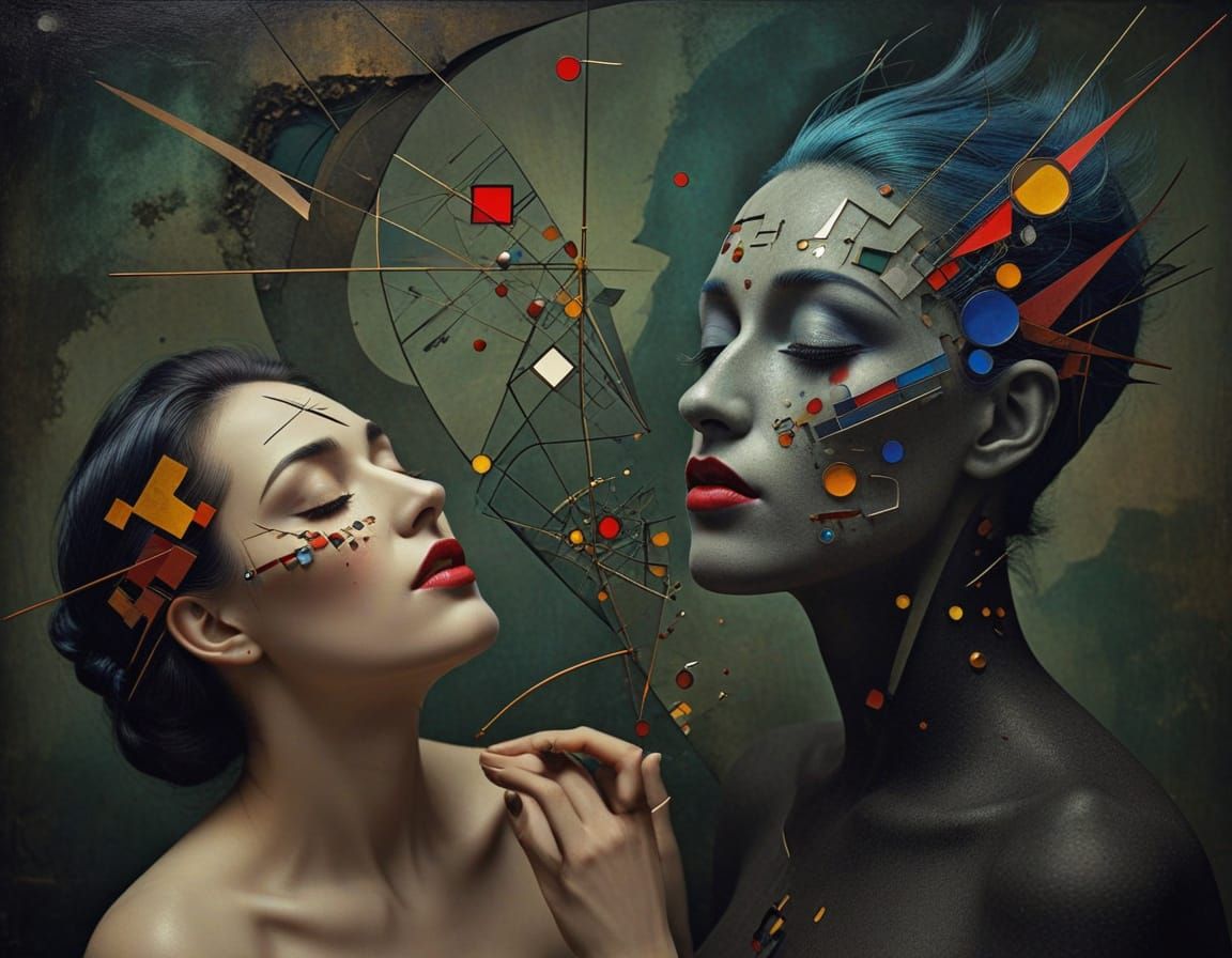 metalorganic architextual framework 3D  fractal chromoshadow surrealastic by artist "Rufino Tamayo, Herbert bayer, Kandi...