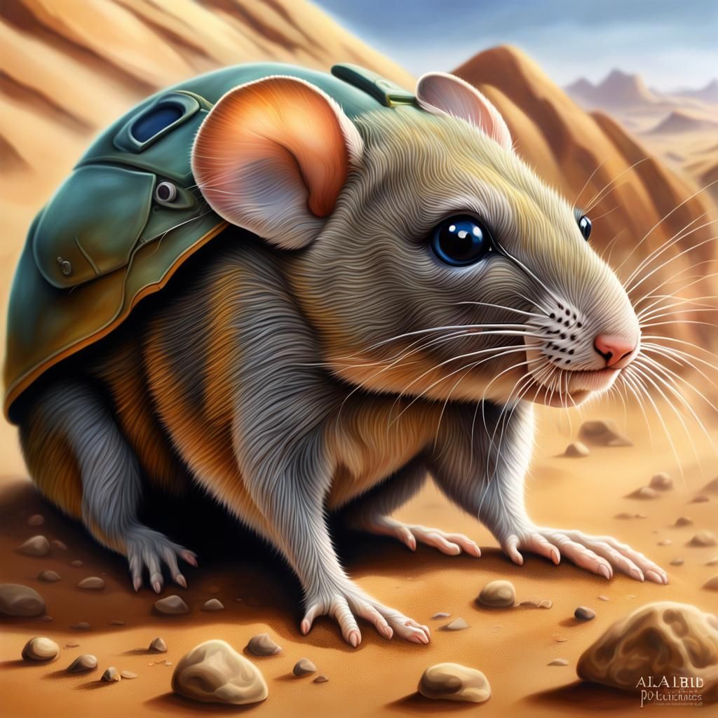 Detailed Airbrush Painting of Muad'Dib