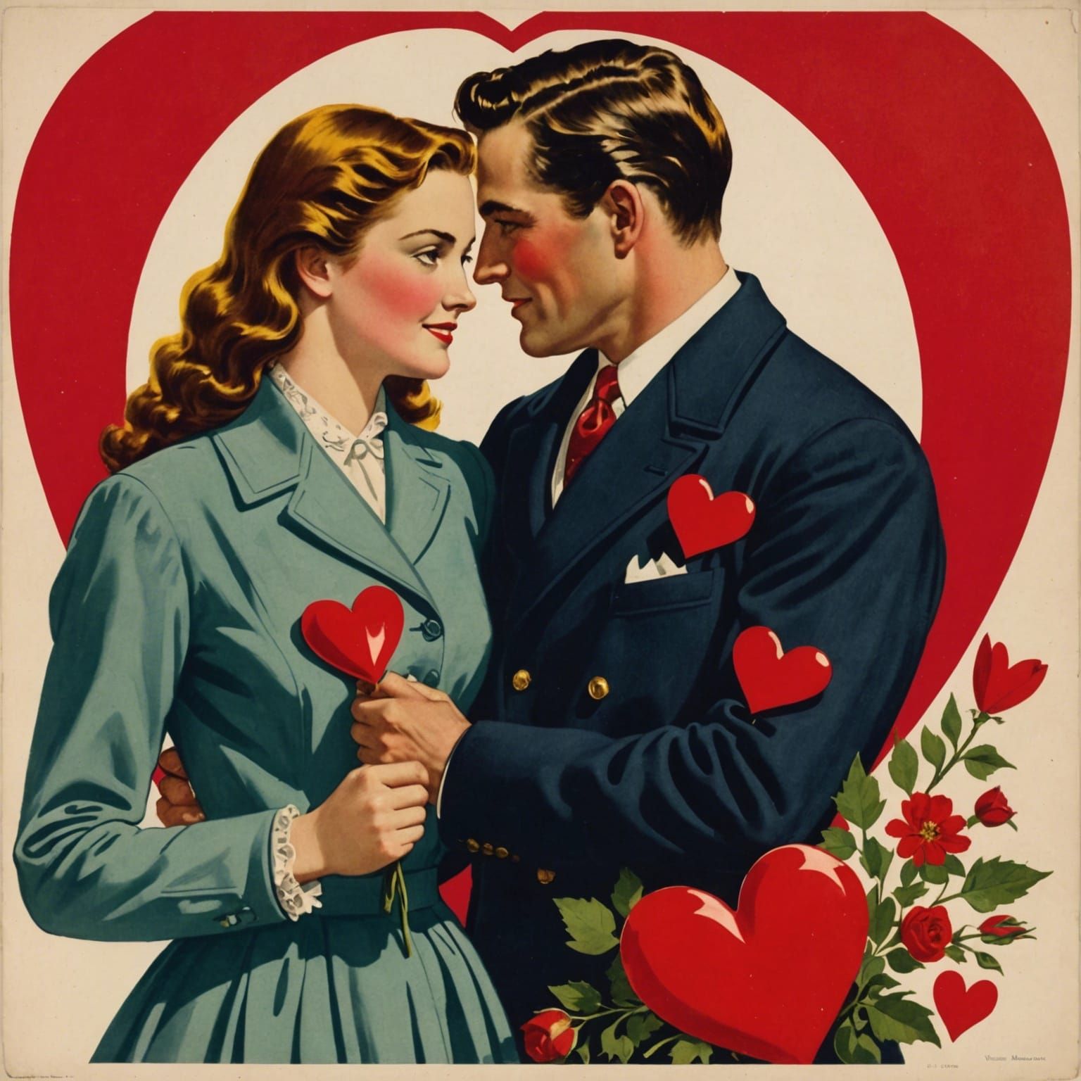 Romantic Valentine's Day: A Couple's Embrace