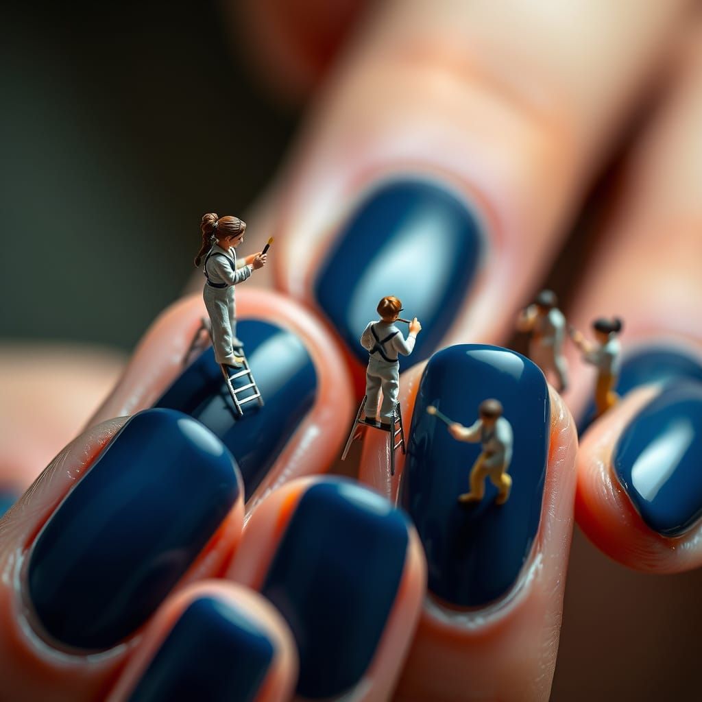 Ultra-Realistic Nail Art Miniature Masterpiece