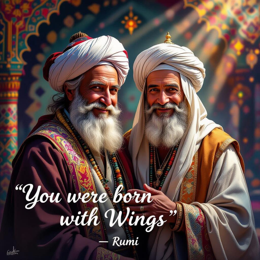 Wise Mystic in Splash Art Style