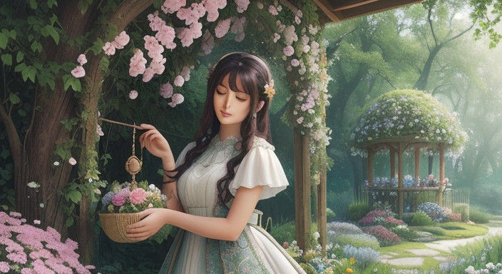Felt-Crafted Whimsy in Enchanted Garden