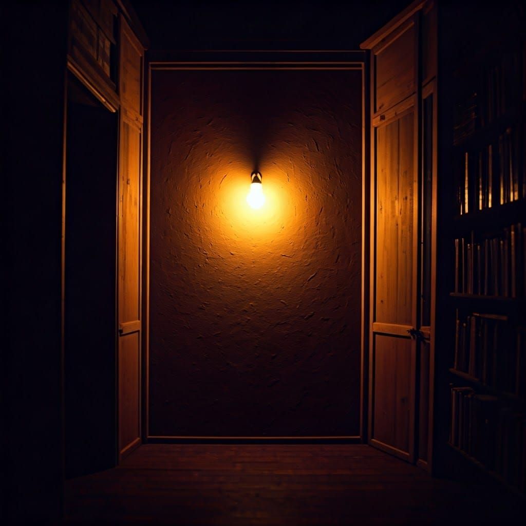 Dark Atmospheric Scene with Cinematic Lighting