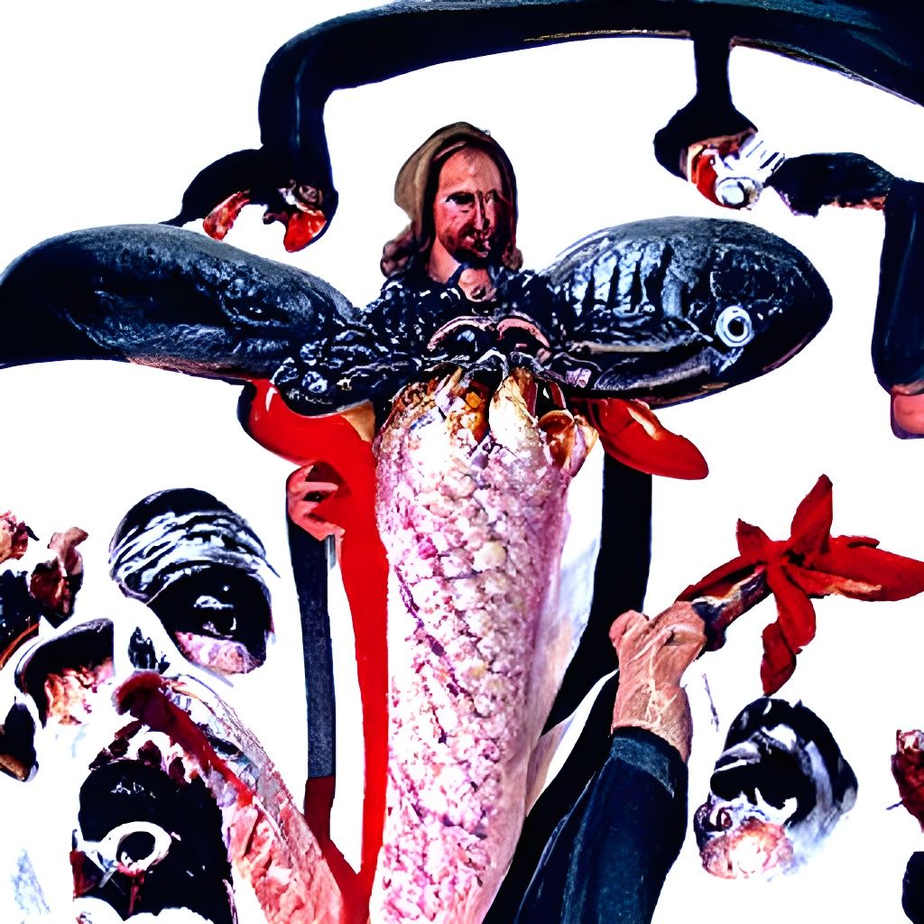 Christians vs. Shellfish Eaters: Hyperdetailed Pop Art