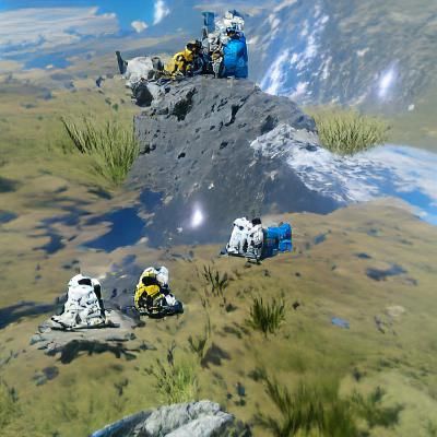 Colorful Rock Spires in Dreamlike Landscape