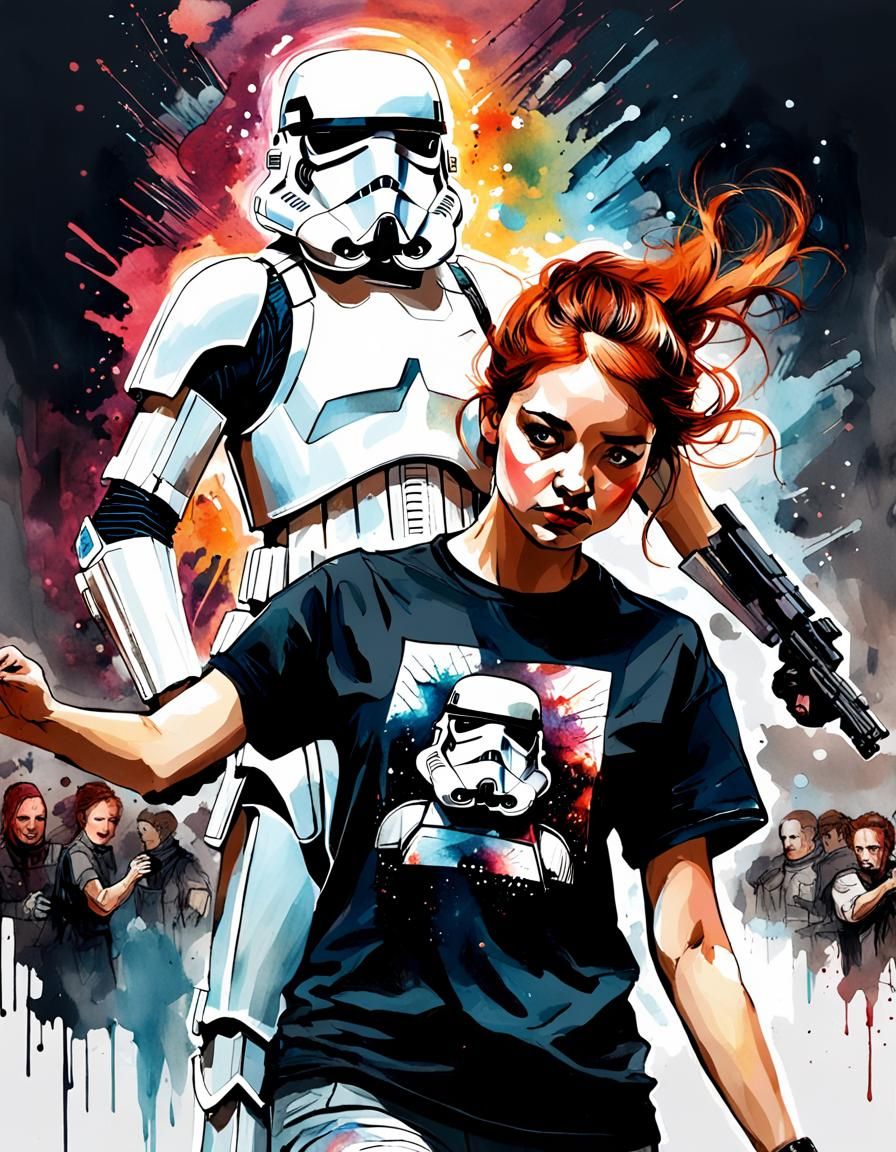 "illustration à l'aquarelle  illustrant Une œuvre d'un Storm...