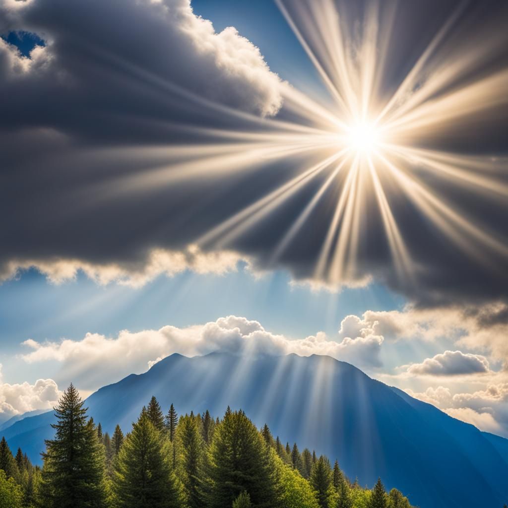 Mount Olympus in Divine Sunshine