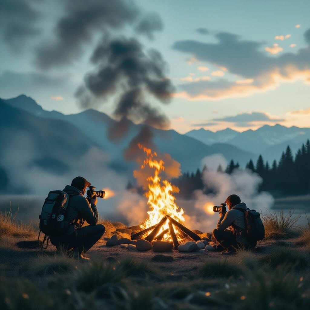 Epic Cinematic Film Still with Dramatic Lighting