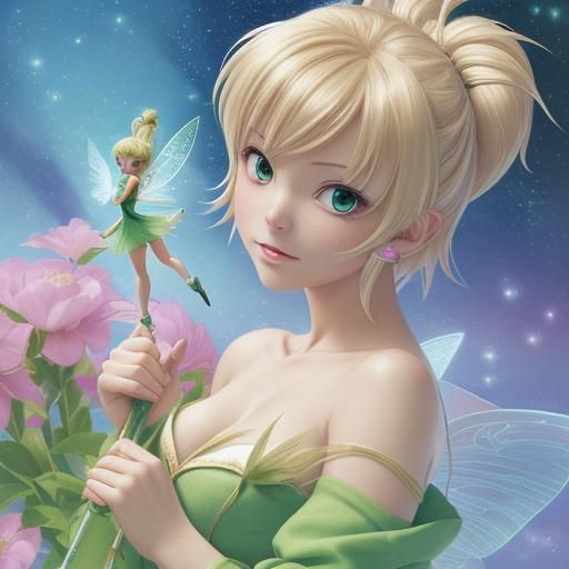 Tinkerbell in Anime Key Visual Style